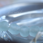 碎冰冰 橘皮进口手工琉璃非洲外贸磨砂半透明diy原材料大孔散珠