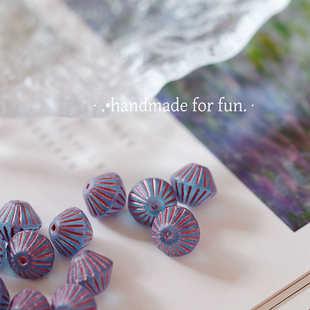 宝仕奥沙质感磨砂捷克琉璃diy散珠手链耳环配件项链挂件编绳材料