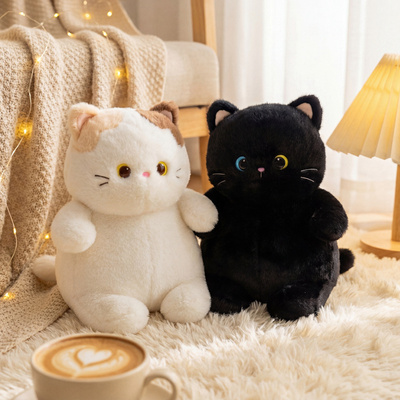 可爱治愈三花猫毛绒抱枕公仔玩偶