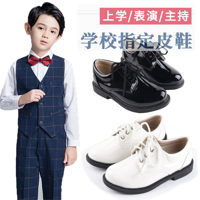 男女黑色皮鞋广州儿童晚会礼仪英伦西装礼服鞋学生合唱表演出单鞋