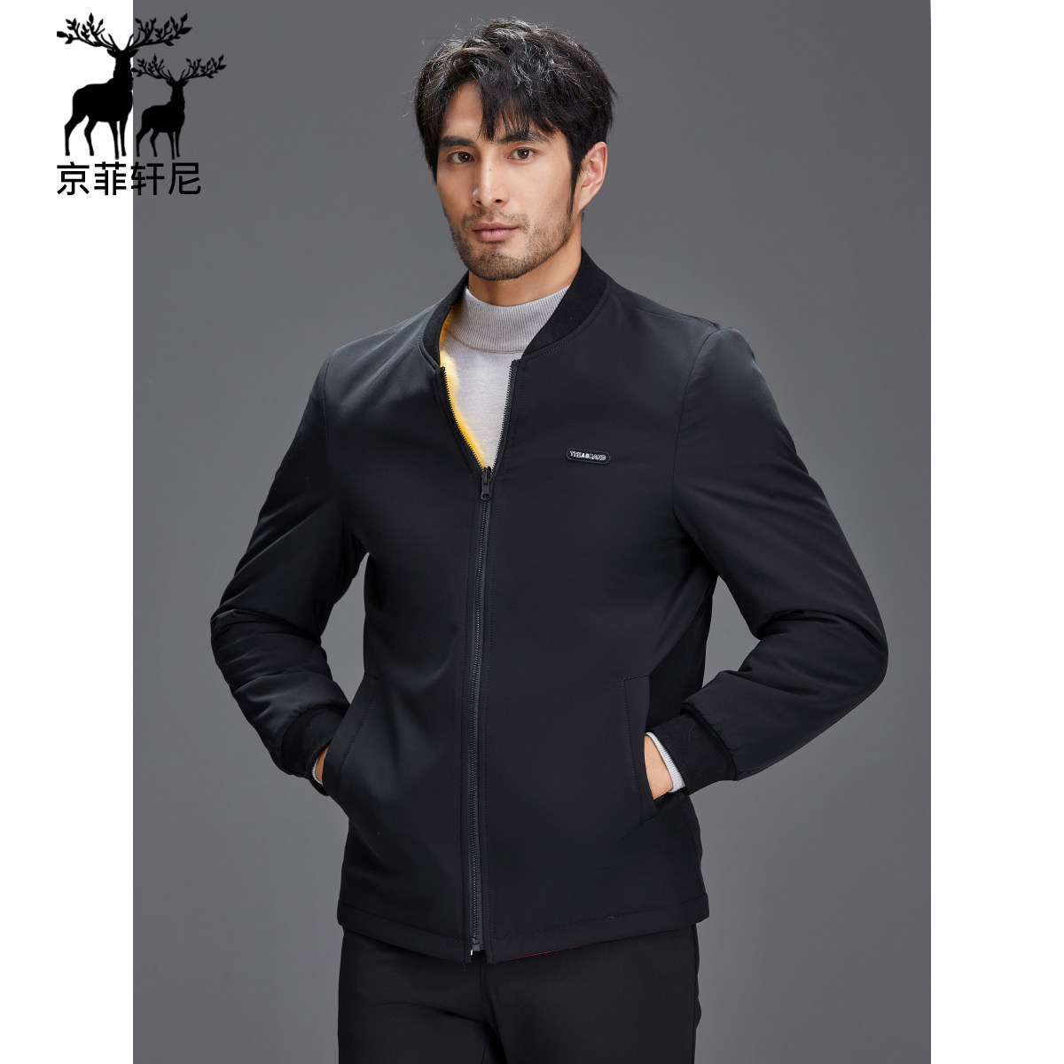 冬季中老年皮毛一体男真皮皮草派克服水貂内胆单穿棒球服夹克男