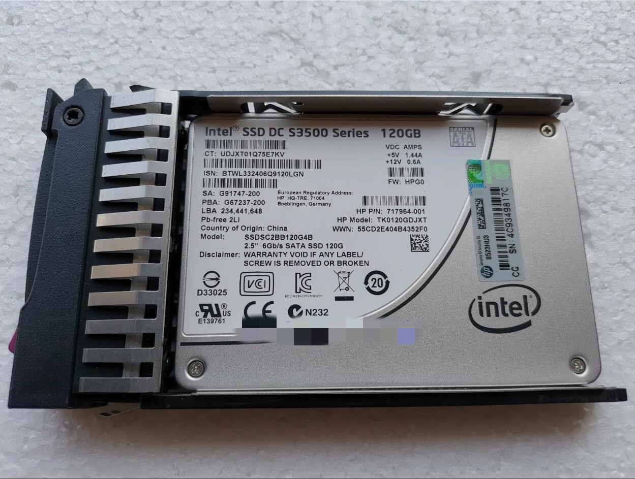 HP 120G SSD 2.5 SATA 717964-001 TK0120GDJXT SSDSC2BB120G4B