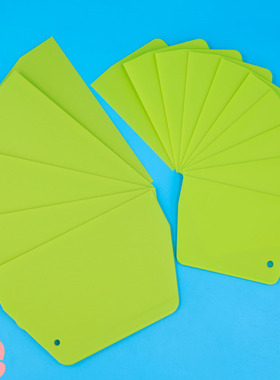 超厚绿色食品级刮板面食用刮板糕点用大号刮板切面花饽饽刮板馒头