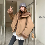 2025冬装新品双面穿毛派克有货C273P225K338，女装派克服，2C103