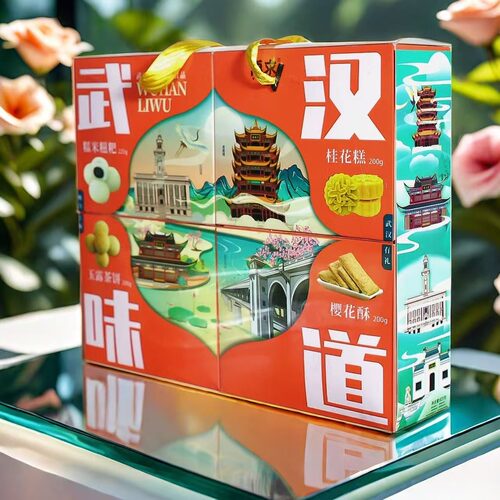 武汉味道樱花酥玉露茶饼