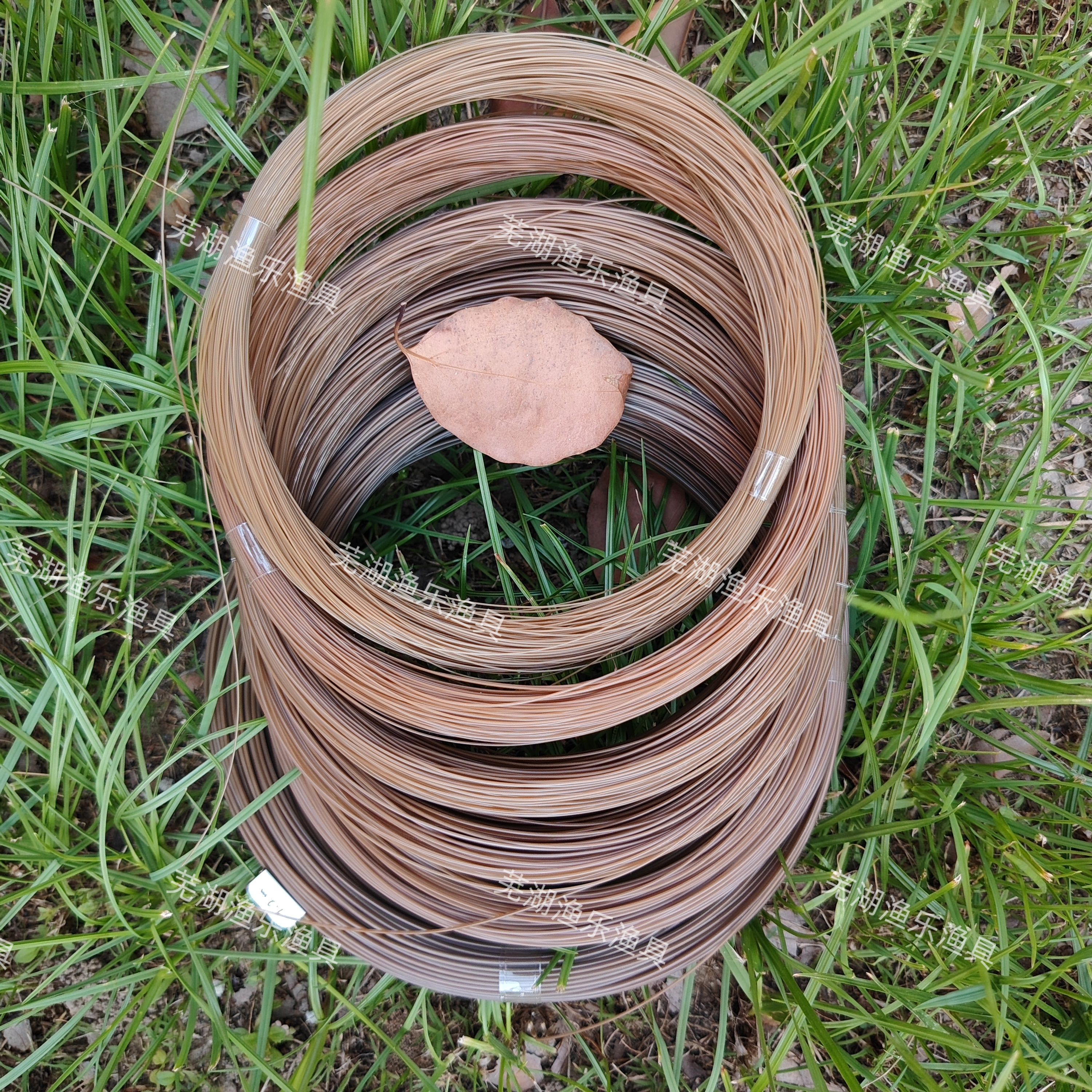 枯色中硬编织钓鱼线耐高温防冻尼龙胶丝绑钩线海钓船钓锚鱼可定型