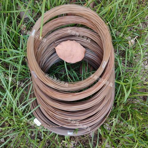 枯色中硬编织钓鱼线耐高温防冻尼龙胶丝绑钩线海钓船钓锚鱼可定型