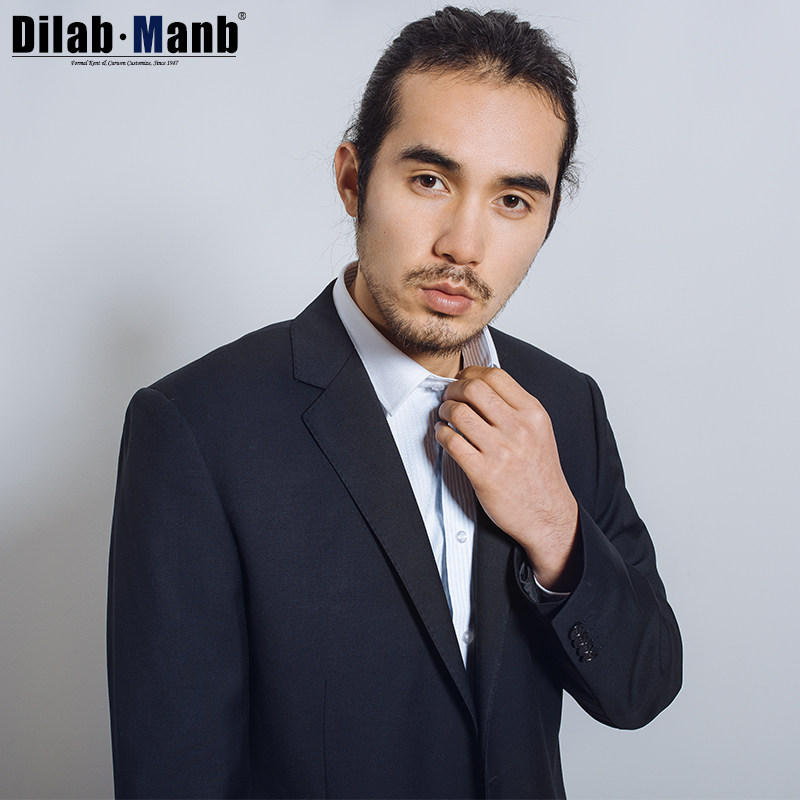 帝蒙男士西服套装春秋羊毛职业正装商务工作服面试公考韩版西装