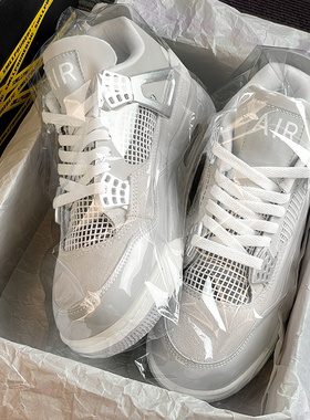 官方正品aj4灰色高帮鞋男女2026新款莆田aj3厚底篮球运动板鞋子潮
