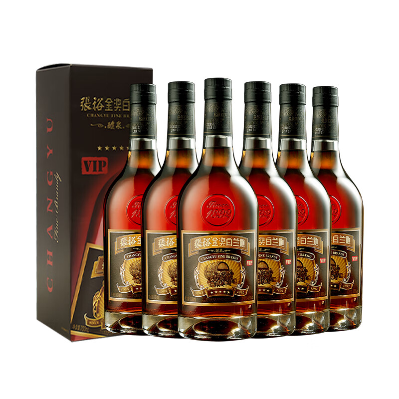 张裕五星金奖白兰地 40度 整箱700ml*6瓶