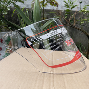 3C国产头盔高清防刮镜片防眩光防摔抗冲击防风强化pc头盔镜片