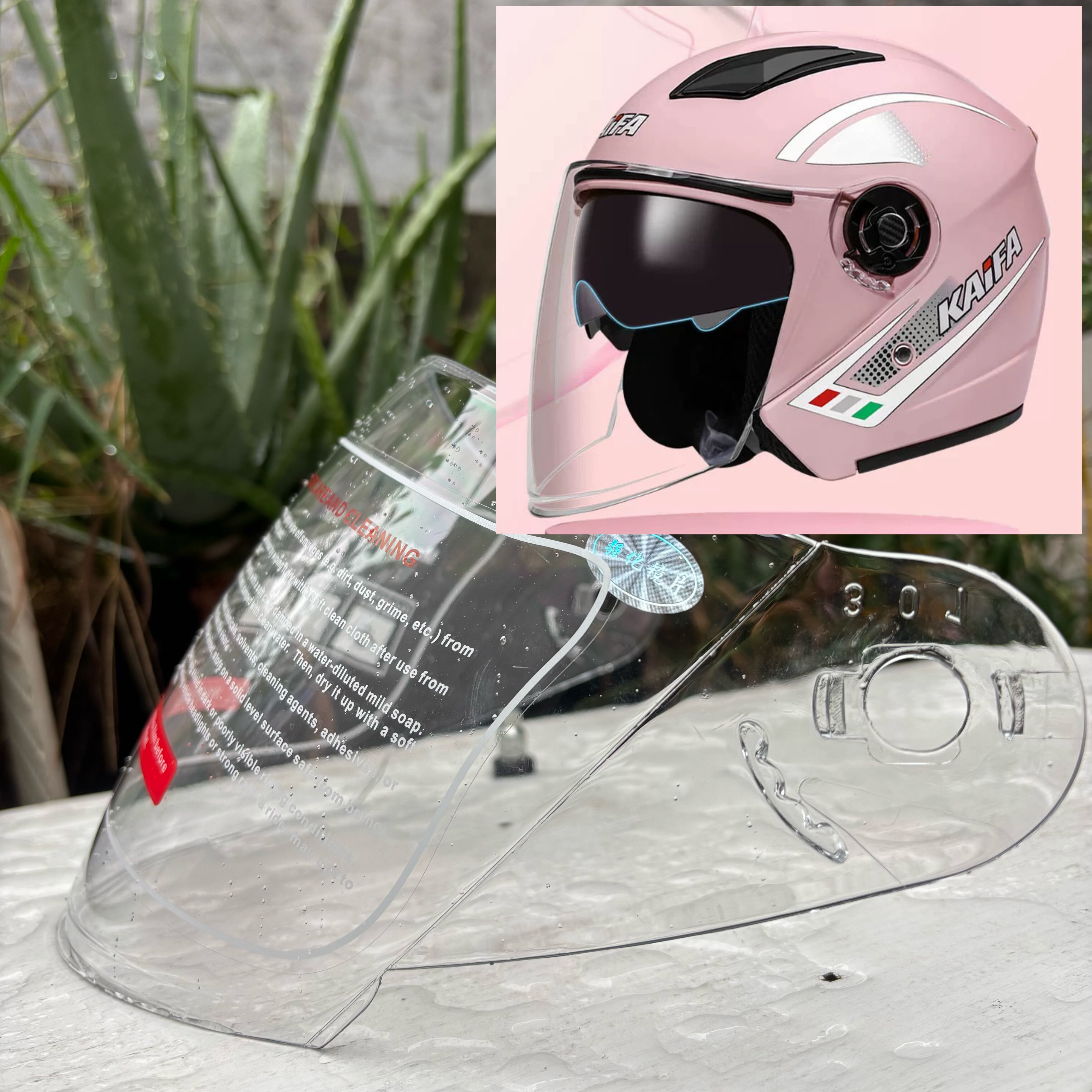 Kaifa 半盔镜片 比原装清晰且耐磨