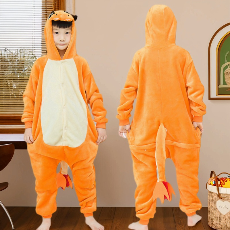 万圣节精灵宝可梦小火龙衣服儿童