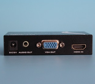 HDMI转VGA转换器带音频电源高清转vga 电脑转投影仪@迈拓MT-HV01