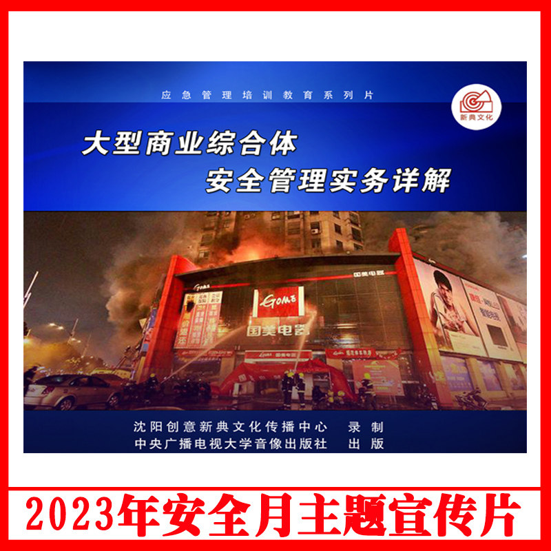 正版大型商业综合体安全管理实务详解2DVD/U盘版视频2023年安全生产月警示教育片包发票企业安全培训光盘碟片