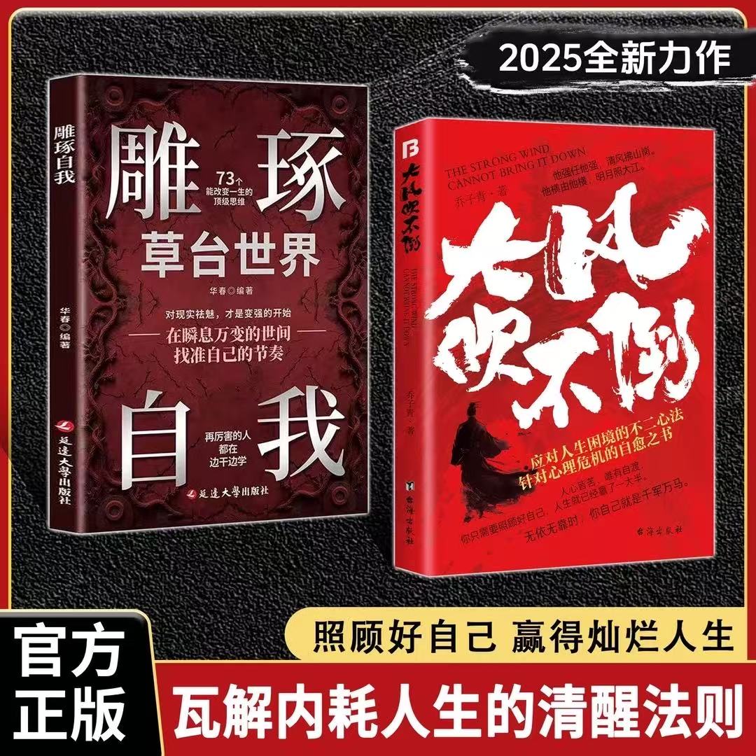 大风吹不倒雕琢自我(2025全新力作心理危机自愈奇书)应对人生困境的不二心法在瞬息万变的世间找准自己的节奏