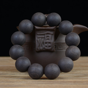 紫光檀黑檀福州大漆珠毛胚珠佛珠打磨无漆无蜡散珠半成品手串批发