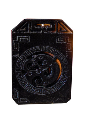 披毛西黑驴蹄子雕刻牌子工艺品手