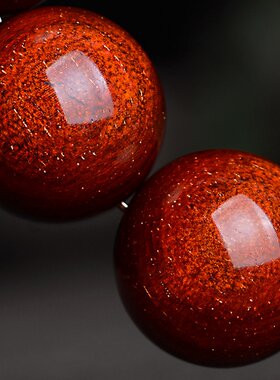 印度小叶紫檀手串龙鳞纹满金星20