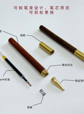笔海大量现货工艺木笔花梨木红檀