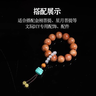 菱镁矿绿松石雕刻通孔隔珠桶珠diy配件文玩星月手串配珠单珠