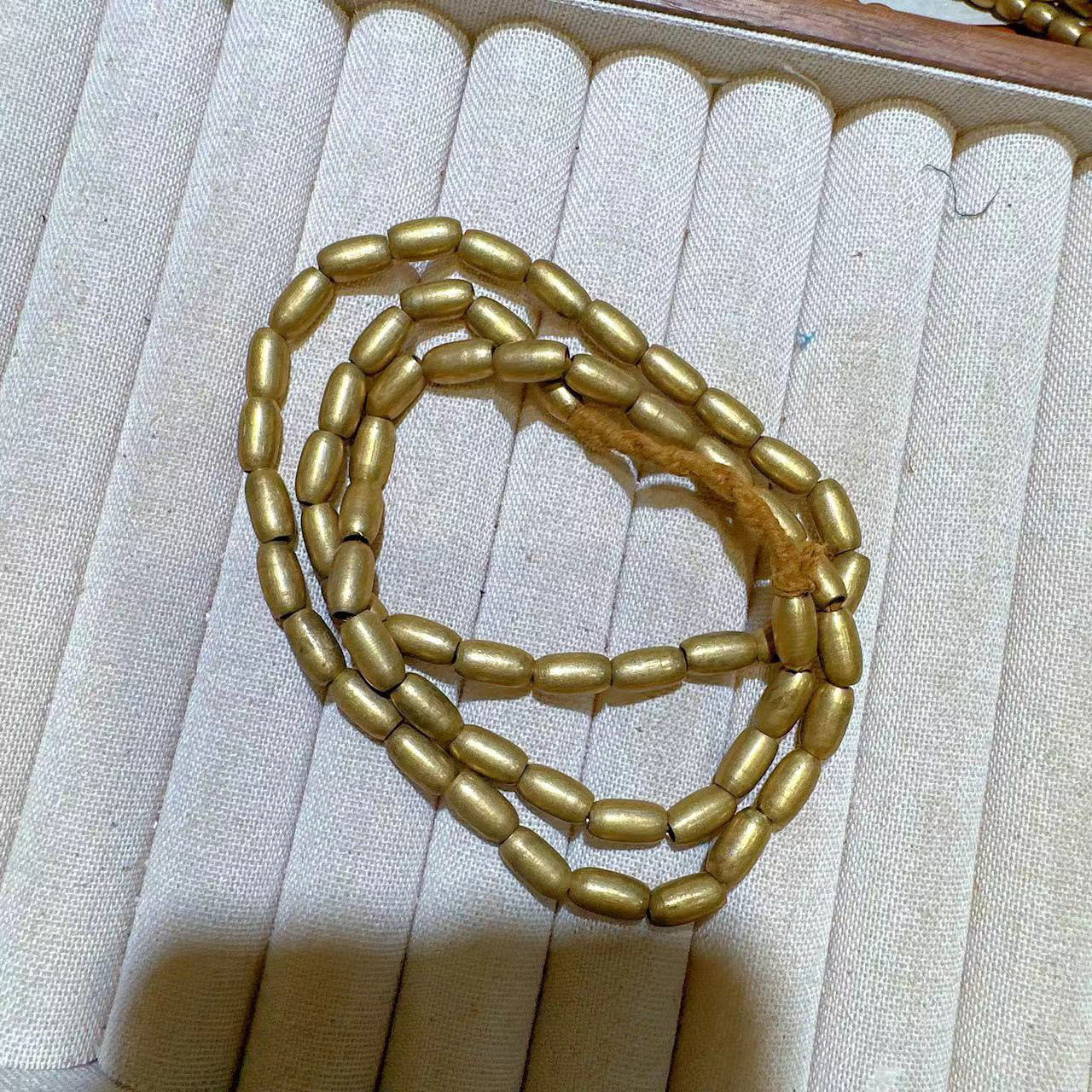 藏式尼泊尔老铜珠配件男女通用收藏礼品三通手串手链摆件工艺品