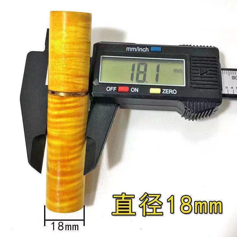 老料大叶金丝楠木牙签筒水波金丝工艺品礼品家用便捷携带方便实用