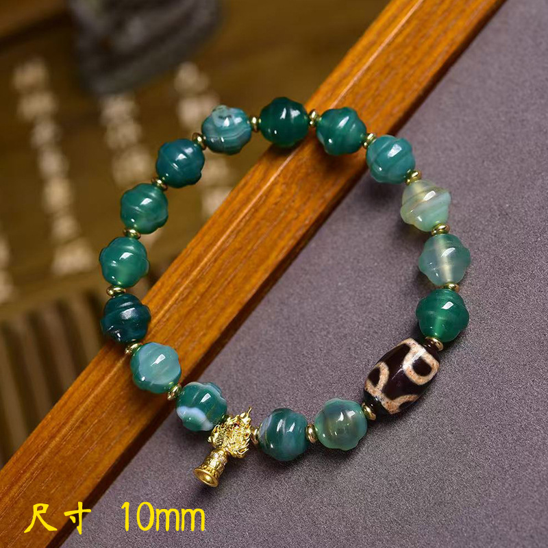 天然老蚕丝古珠手串单圈藏式文玩