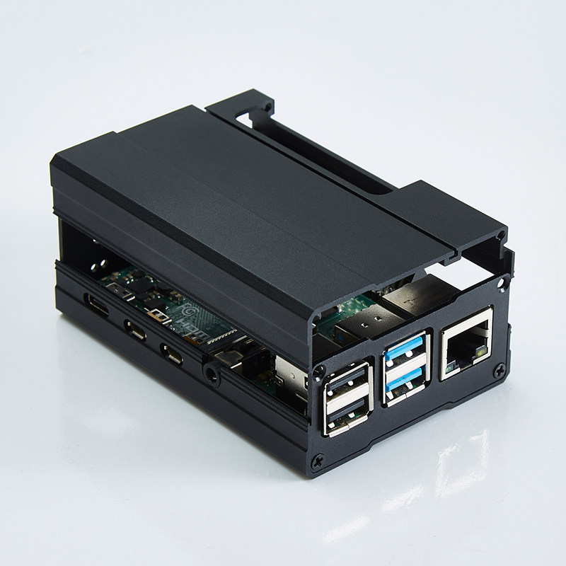 树莓派3/4b外壳金属主板散热外壳4代raspberrypi4外壳pi4盒子配件怎么看?