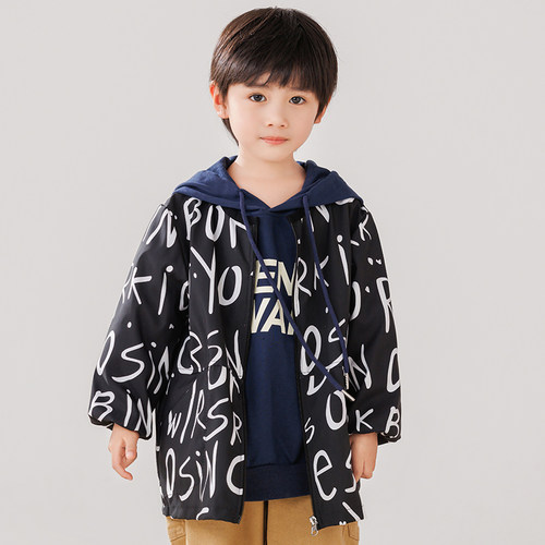男童秋冬百搭防水防脏羽绒服罩衣