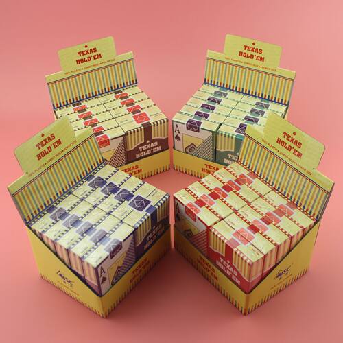德州塑料防水双面磨砂大字扑克牌