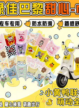 安尔达安妮电瓶电动车脚垫AED1200DT-6B防水防滑丝圈脚踏垫装饰
