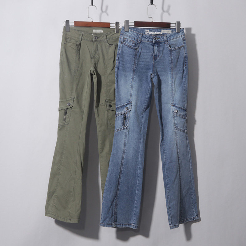 低腰弹力工装喇叭牛仔裤春夏,女装/女士精品,牛仔裤,淘宝优惠券,粉丝福利购,淘宝优惠卷