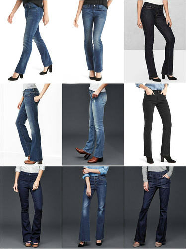 牛仔大长腿原宿风高弹新款喇叭裤