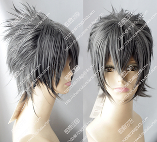cos假发 FF15最终幻想15 诺克提斯 Noctis黑色灰色两色选短发假发