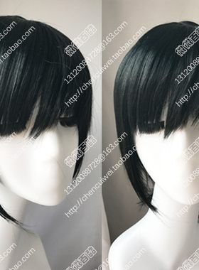 APH 黑塔利亚 cosplay假发 黑色收脸动漫短发 尼轰 日/本 本田菊