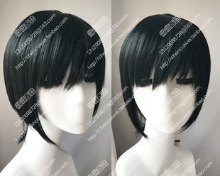 APH 黑塔利亚 cosplay假发 黑色收脸动漫短发 尼轰 日/本 本田菊