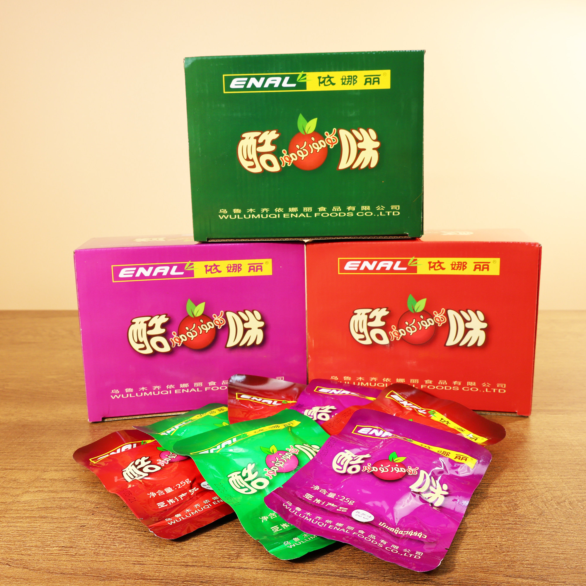 新疆风味enal依娜丽牌酷咪豆腐干komur komur25g三种口味正品包邮
