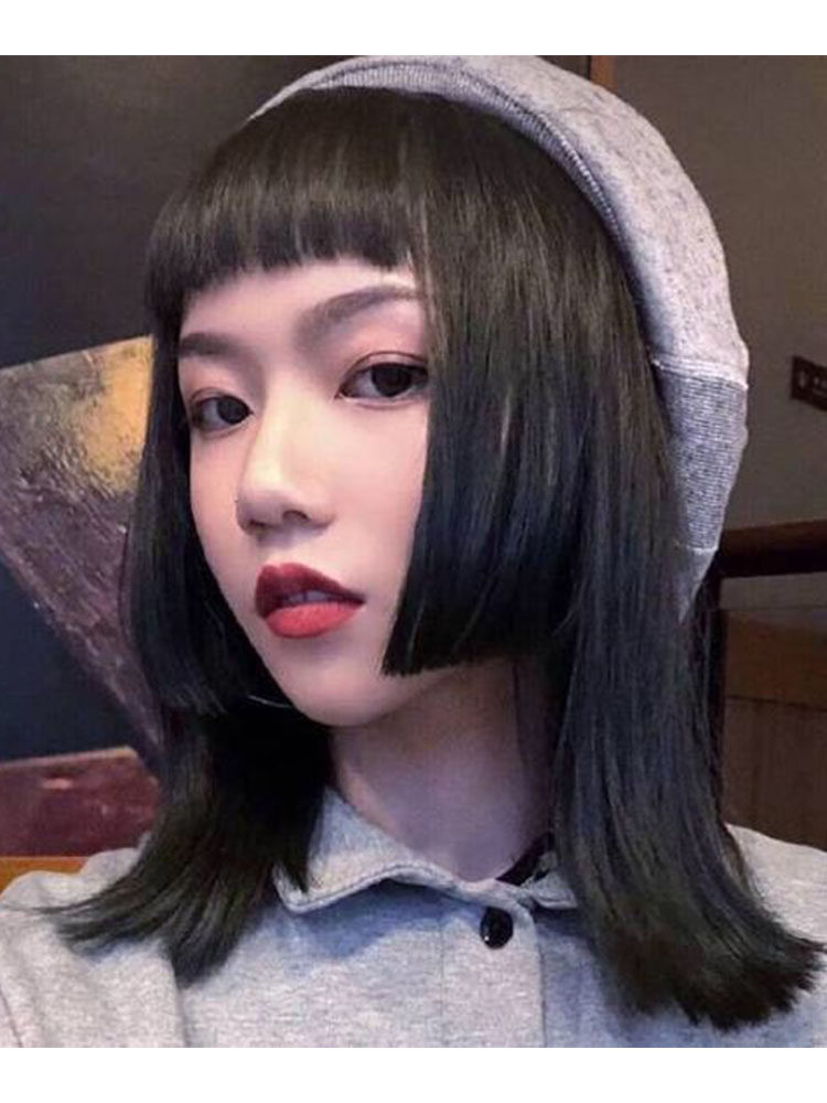 日系lolita公主切假发女长直发水母公主姬发式可爱网红逼真中长发