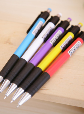 晨光ABP88402圆珠笔0.7mm按动式卡通笔学生办公黑蓝红色原子笔