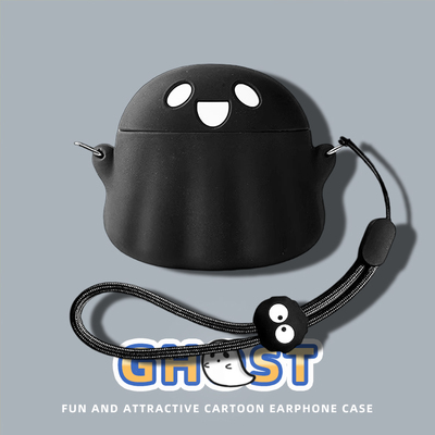 适用于JBL WAVE BEAM2保护套JBLWAVEBEAM2真无线蓝牙耳机保护壳beam入耳式充电仓硅胶盒可爱卡通幽灵创意软壳