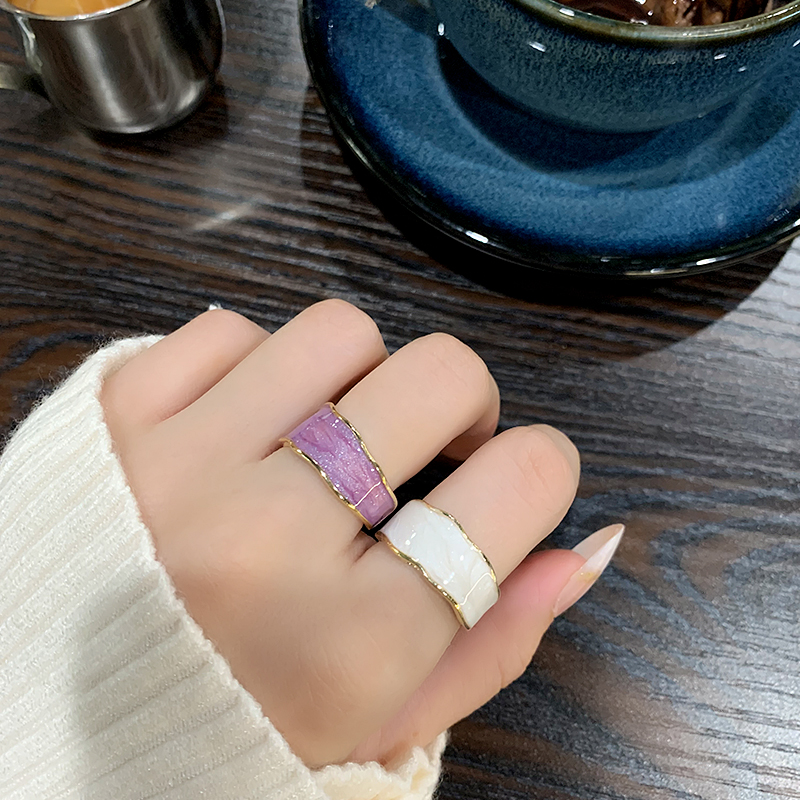 小众设计ins潮风复古开口戒指