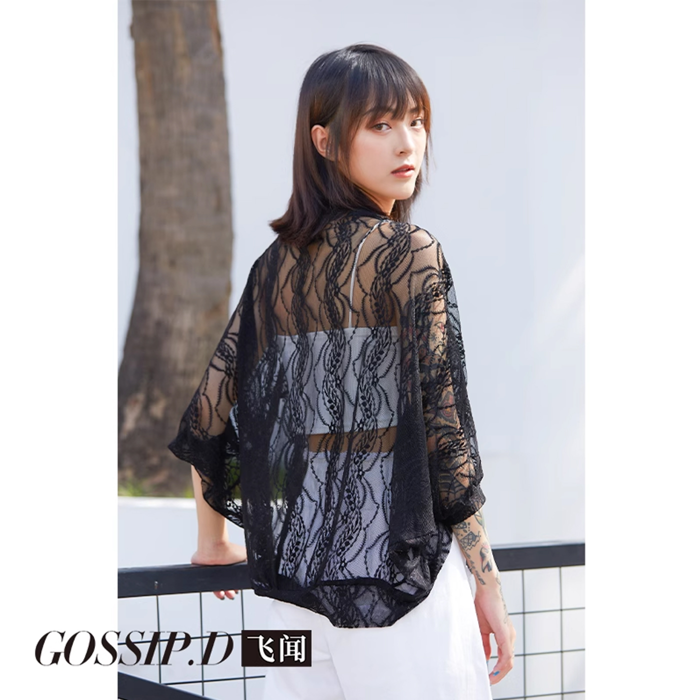 夏季蕾丝防晒衣小披肩外搭开衫