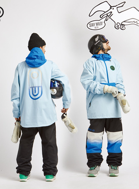 大连极速Airblaster男款单板滑雪服套头上衣滑雪装备