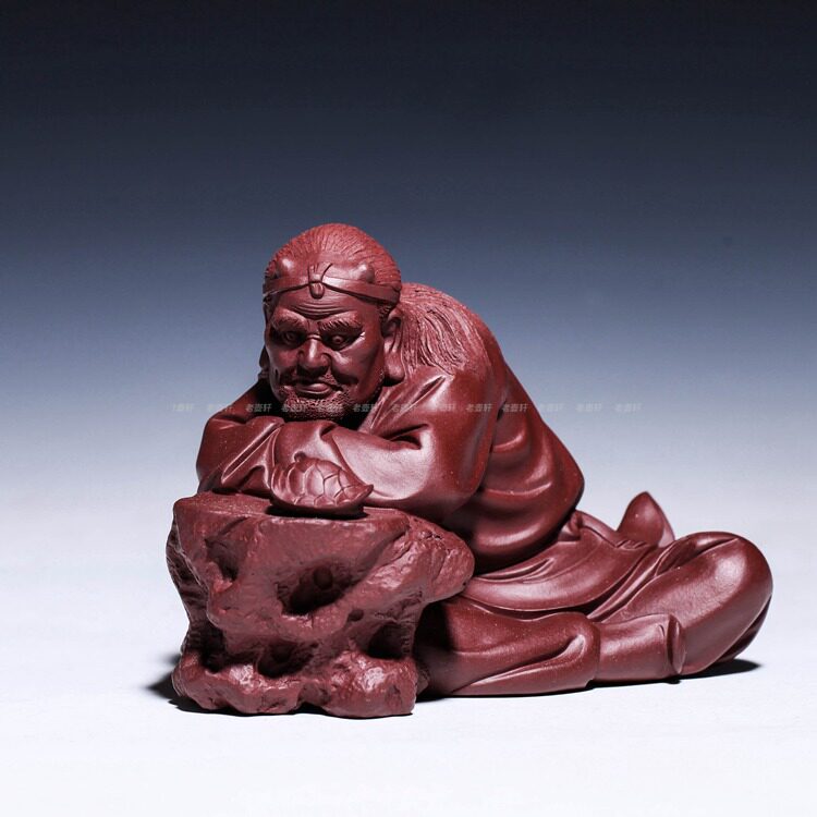 老壶轩 紫砂茶宠 郭栋制 【鬼谷子】摆件 紫泥 新品