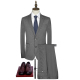 外套1200157 上班灰色商务西装 美尔牌毛料西服套装 男两扣正装