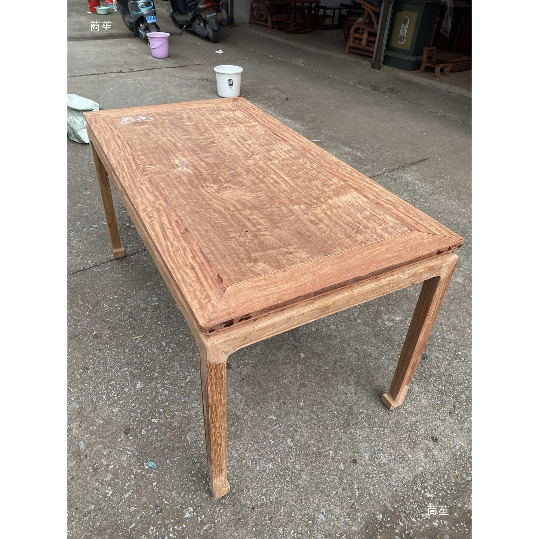 缅甸花梨大果紫檀中式家具独板画案茶桌餐桌长方桌简约办公桌