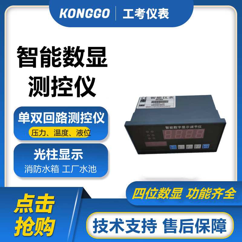 双单回路数显仪数字显示控制仪温度压力液位控制器工考测控仪仪表