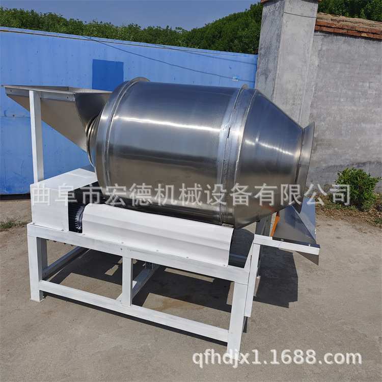 电动化工颗粒混合机 304不锈钢滚筒搅拌机 滚筒肉制品腌菜混合机