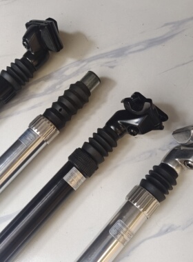 自行车座管30.9口径弹簧坐管座杆鞍管 山地车30.9mm避震长300/350